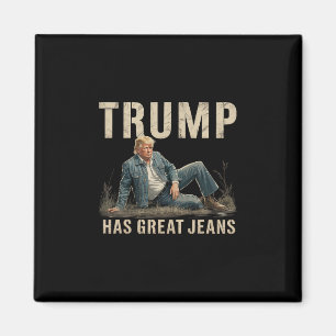 Imán Meme Retro Trump Tiene Grandes Jeans
