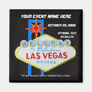 Imán Memento de evento especial de Las Vegas