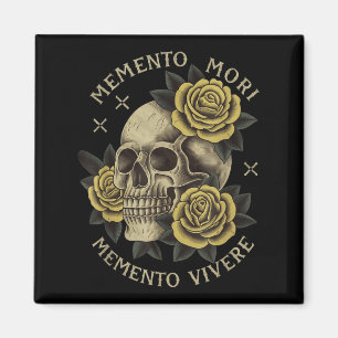 Imán Memento Mori Memento Vivere _ Filosofía & amp; Lat
