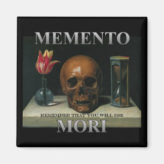 Imán Memento Mori - Recuerda que morirás