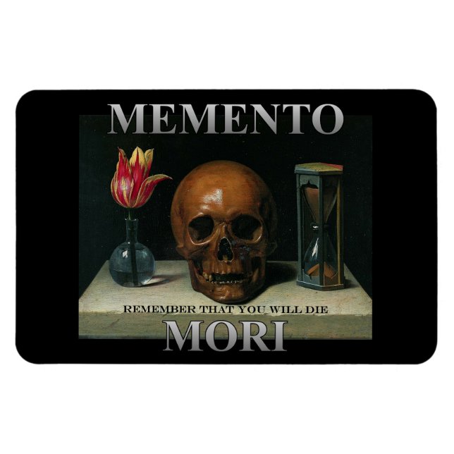 Imán Memento Mori - Recuerda que morirás (Horizontal)