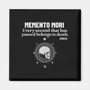 Imán Memento Mori Seneca Stoicism Filosofía estoica Quo