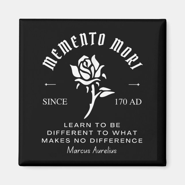 Imán Memento Mori Stoicism Marcus Aurelius Stoic Philos (Frente)