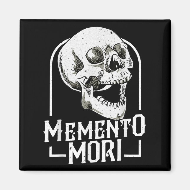 Imán Memento Mori Stoicism Mortalidad Filosofía Q (Frente)
