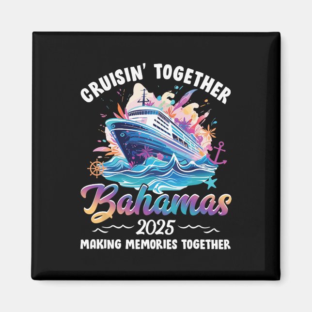 Imán Memor de Cruisin Together Bahamas Vacation Beach 2 (Frente)