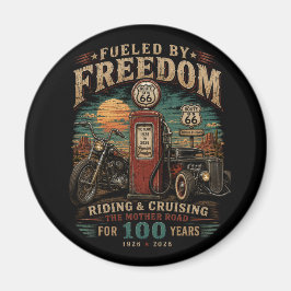 Imán Memorabilia de Garage Vintage Ruta 66
