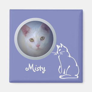 Imán Memoria de gato: añada una foto - Mascota de Perso
