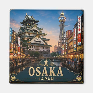 Imán 🧲 Memoria de viaje a Osaka Japón para cada aventu