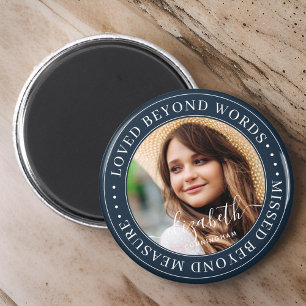 Imán Memorial amado más allá de las palabras Elegante f