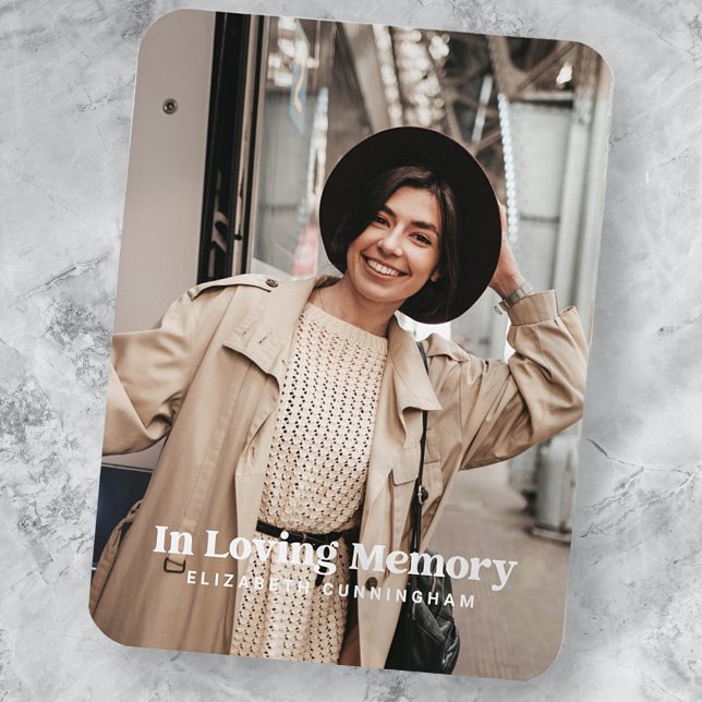 Imán Memorial de fotos de Personalizados modernos en Lo (Subido por el creador)