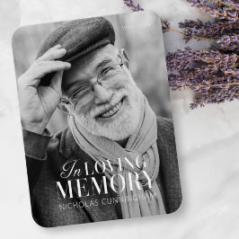 Imán Memorial de fotos moderno elegante en la memoria a