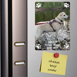 Imán Memorial de Mascota Olvidada para Siempre Foto Per