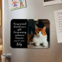 Memorial de pérdida de gato Foto personalizada Nom