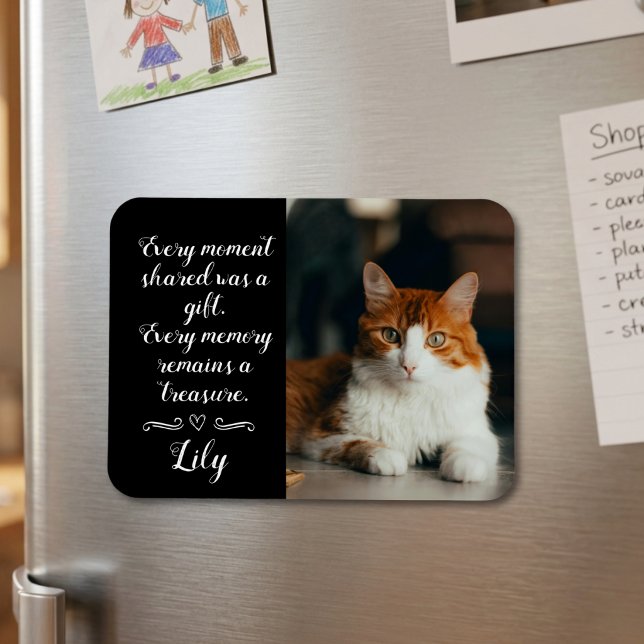 Imán Memorial de pérdida de gato Foto personalizada Nom (Subido por el creador)