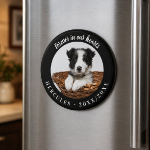 Imán Memorial de Perro Por Siempre en Nuestros Corazone