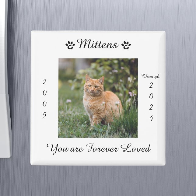 Imán Memorial de Recuerdo de Gato Mascota (Subido por el creador)