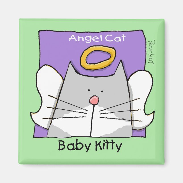 Imán Memorial del gato (Frente)