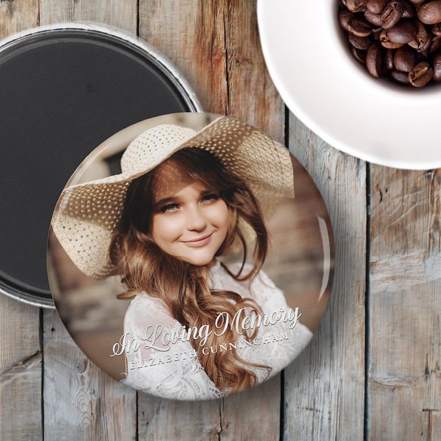 Imán Memorial En La Memoria Clásica Elegante Foto (Subido por el creador)