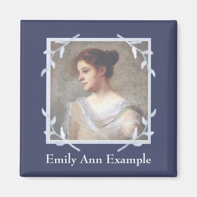 Imán Memorial fotográfico personalizado (Frente)