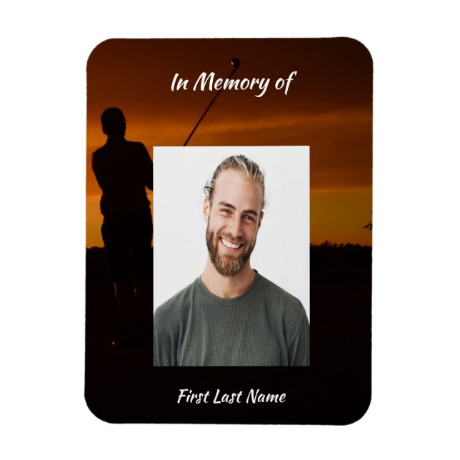 Imán Memorial Keepsake Golfer Golf (Vertical)