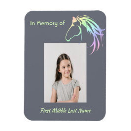 Imán Memorial Keepsake Pastel Horse Art