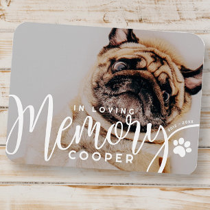 Imán Memorial mascota en la memoria amorosa Paw Simple