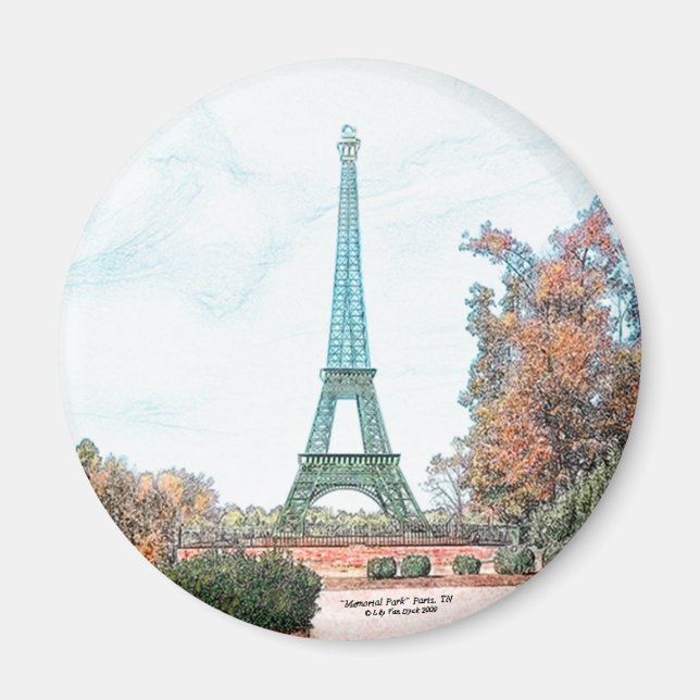 Imán "Memorial Park" París, TN (Frente)