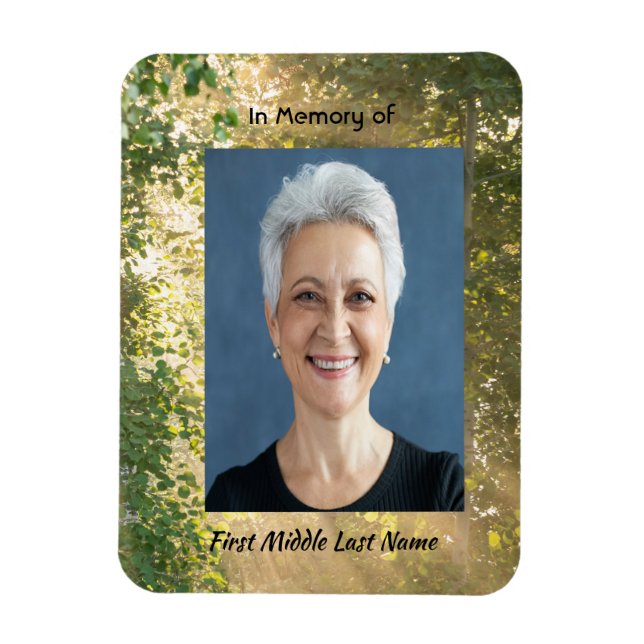 Imán Memorial Sunshine Golden Forest (Vertical)