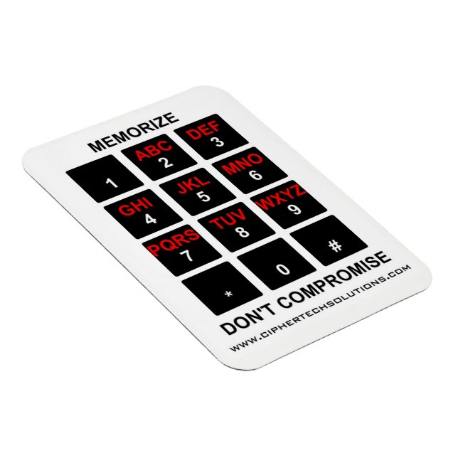 Imán Memorizar no comprometer (Lado Derecho)