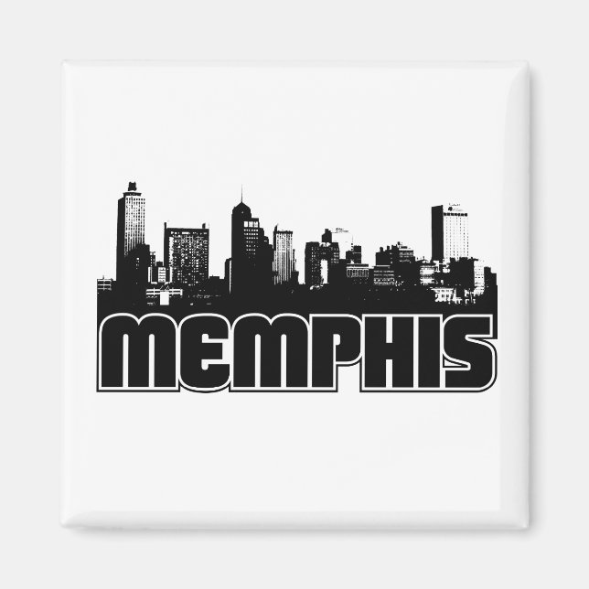 Imán Memphis Skyline (Frente)