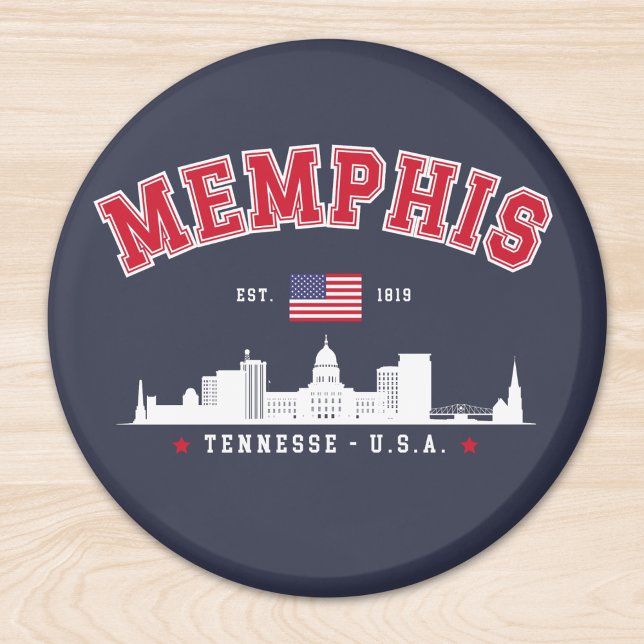 Imán Memphis Skyline – Est. 1819 Southern Pride" (Subido por el creador)