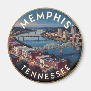 Imán Memphis Tennessee Frente del río Downtown