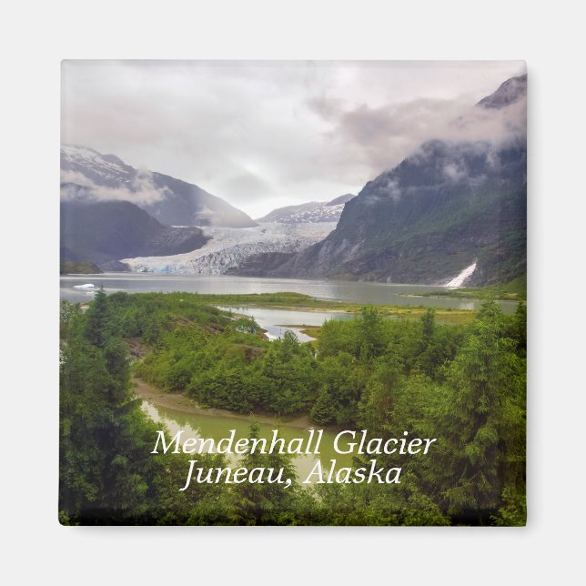 Imán Mendenhall Glacier Juneau Alaska Magnet (Frente)