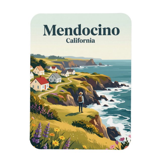 Imán Mendocino California (Vertical)