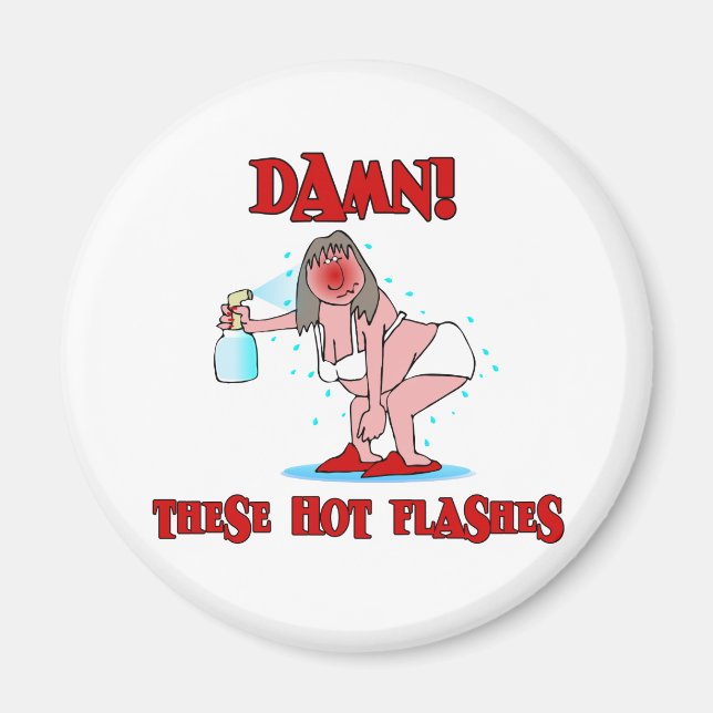 Imán Menopausia divertida (Frente)