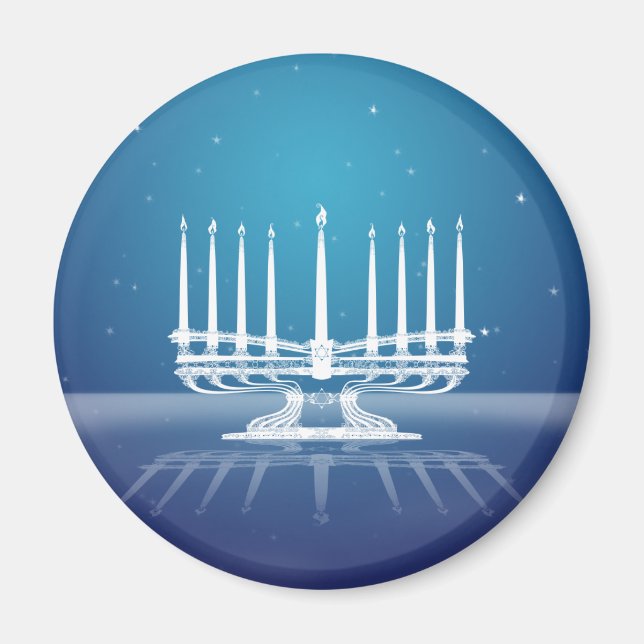 Imán Menorah iluminado II (Frente)