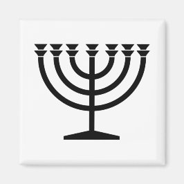Imán Menorah judía (símbolo del judaísmo)