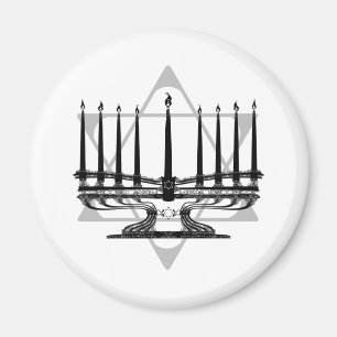 Imán Menorah y estrella