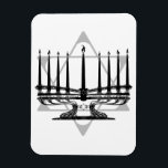Imán Menorah y estrella<br><div class="desc">Ilustraciones originales por Thedustyphoenix.</div>