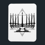 Imán Menorah y estrella<br><div class="desc">Ilustraciones originales por Thedustyphoenix.</div>