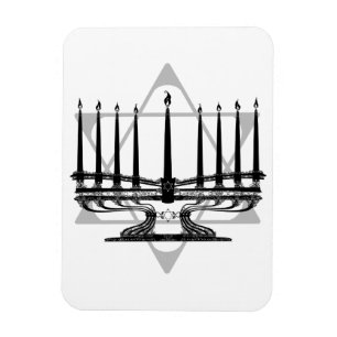 Imán Menorah y estrella
