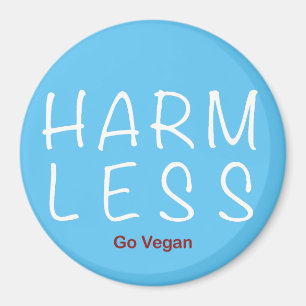 Imán Menos daño - Ir Vegan (versión ligera)