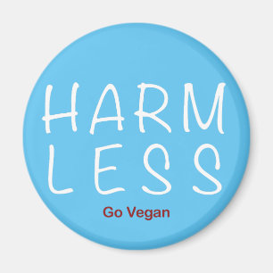 Imán Menos daño - Ir Vegan (versión ligera)