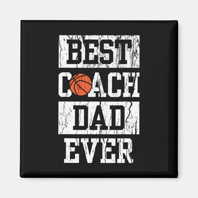 Imán Mens Best Coach Dad Ever Shirt Men's Sketll Coachi (Frente)