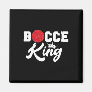 Imán Mens Bocce King Bocci Player Gam de bolas de jardí