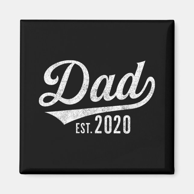 Imán Mens Dad Est. 2020 Shirt - Expecting Baby Fathers  (Frente)