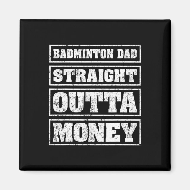 Imán Mens Dminton Dad Salió Directamente De Dinero Dmin (Frente)