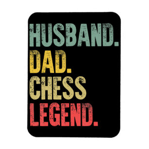 Imán Mens Funny Gige Husband Dad Chess Legend
