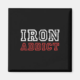 Imán Mens Iron Addict Gym Workout Fitness Bodybuilding