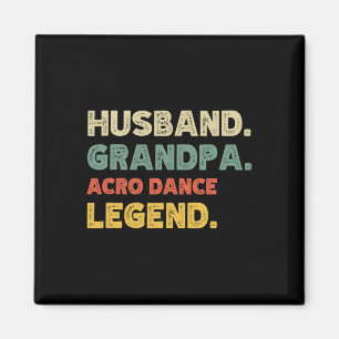 Imán Mens Mens Funny Huspa Abuelo Biathlon Leyenda Vint